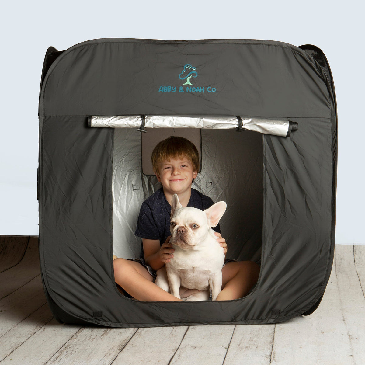 Sensory blackout tent with galaxy projector, view 2
