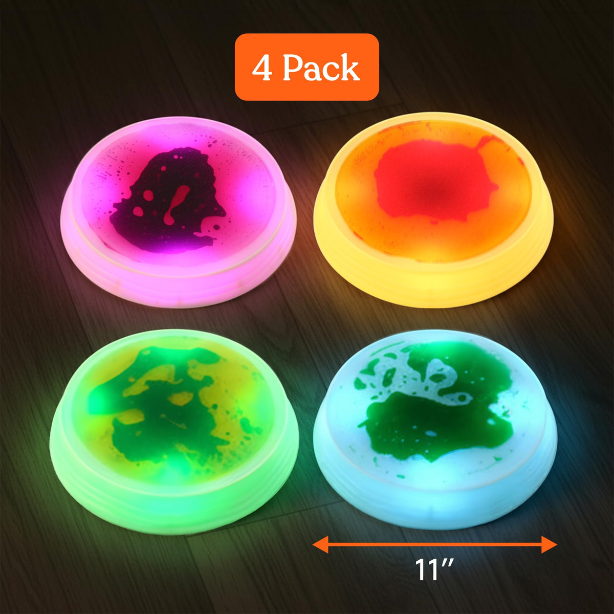Liquid gel LED stepping stones, view 6