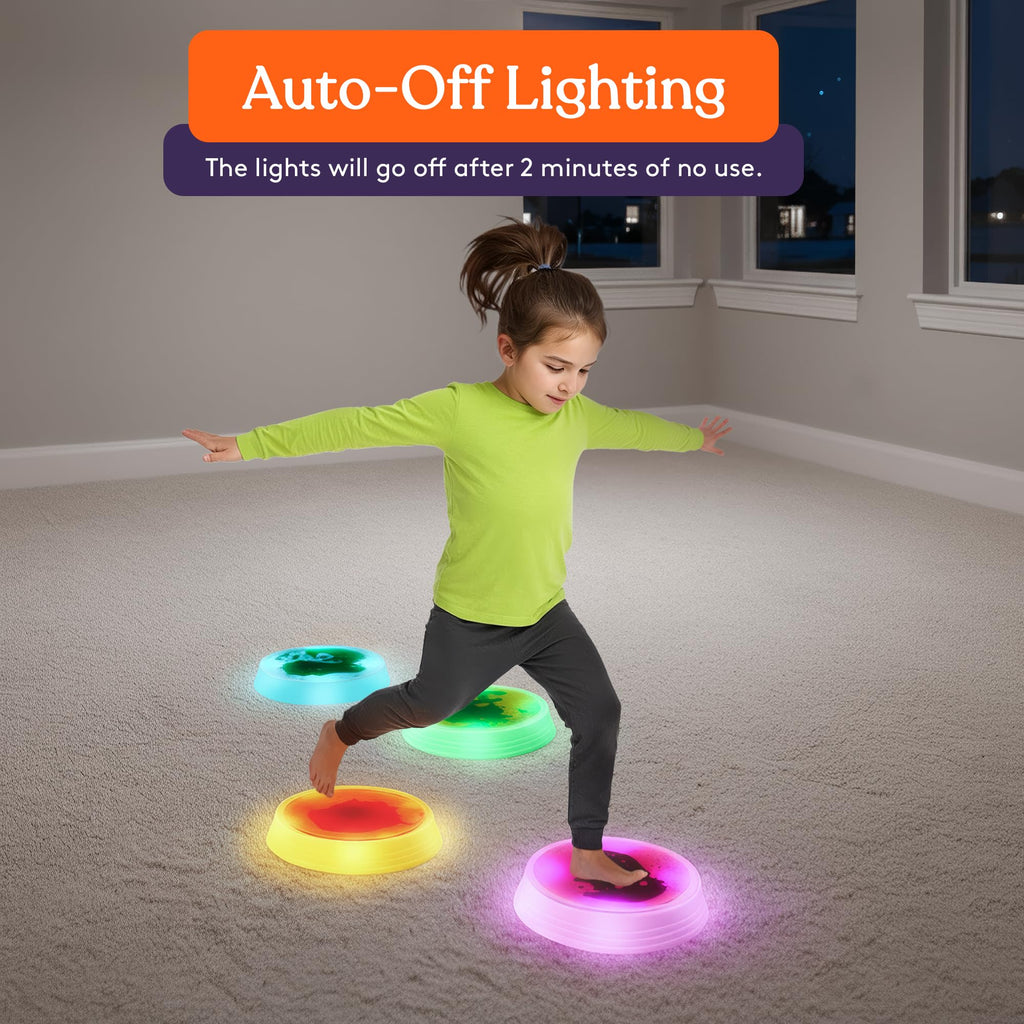 Liquid gel LED stepping stones, view 8