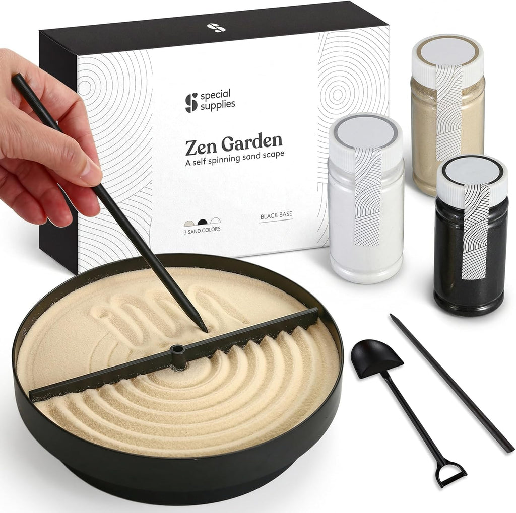 Zen garden sensory sand spinner