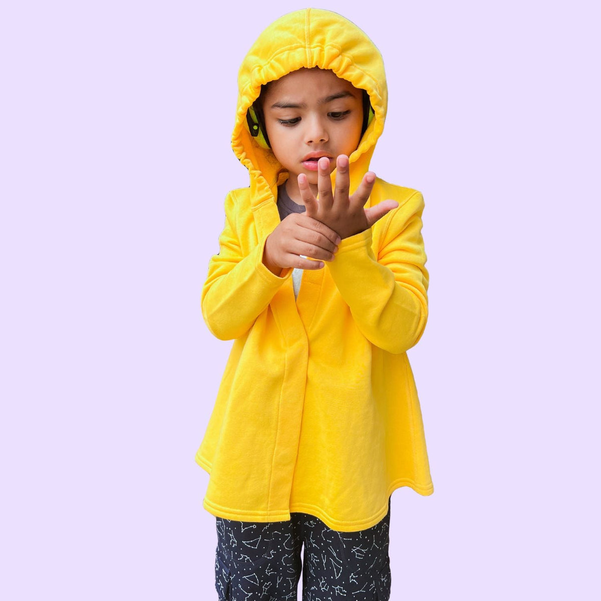 Sensory friendly hoodie with magnetic closures