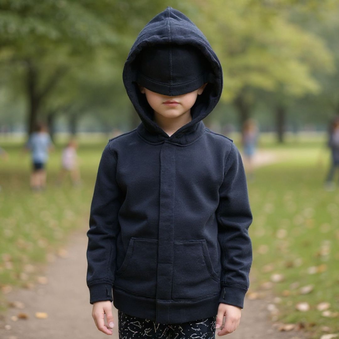 Kids QuietSense sound reducing hoodie, view 8