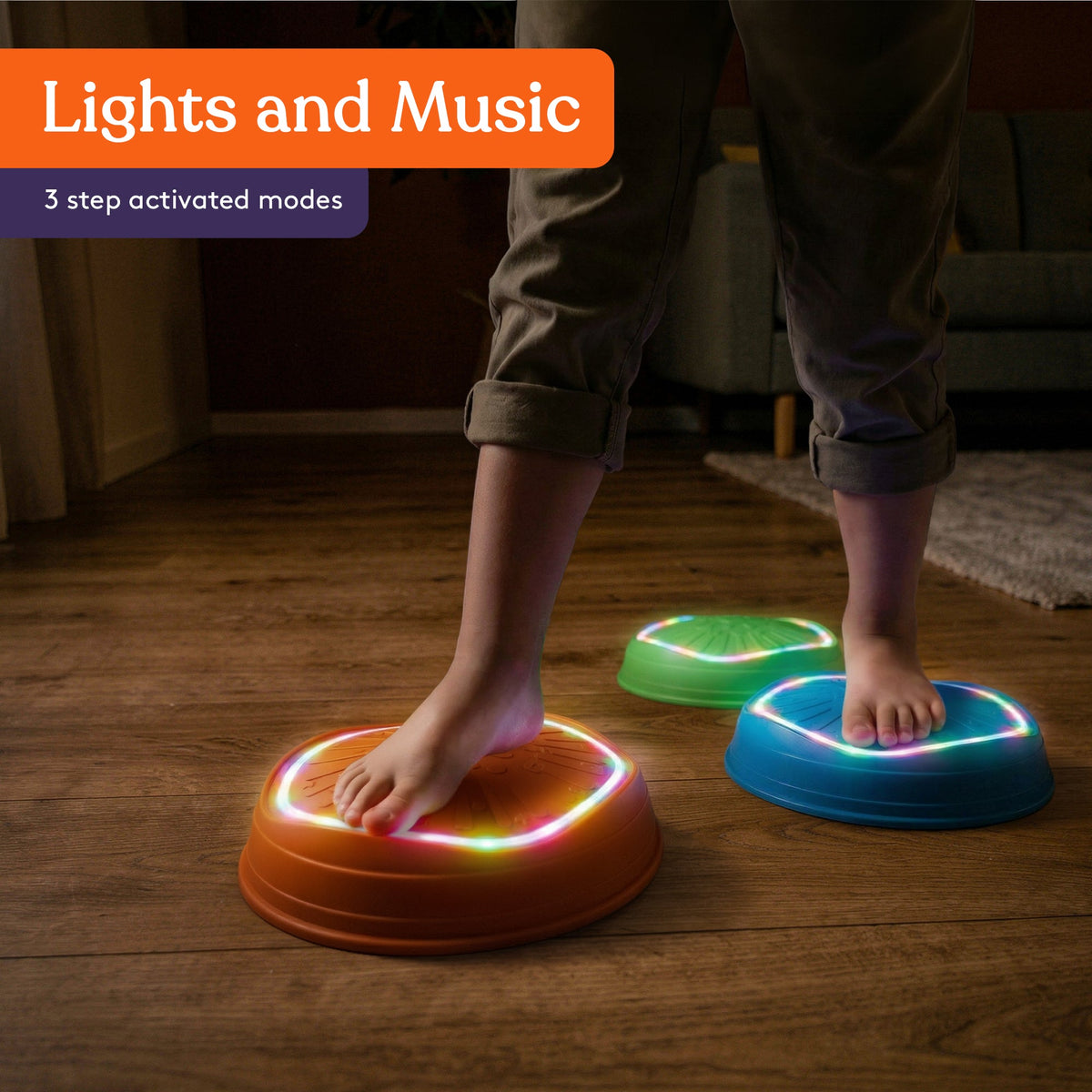 Musical LED stepping stones for kids, view 5