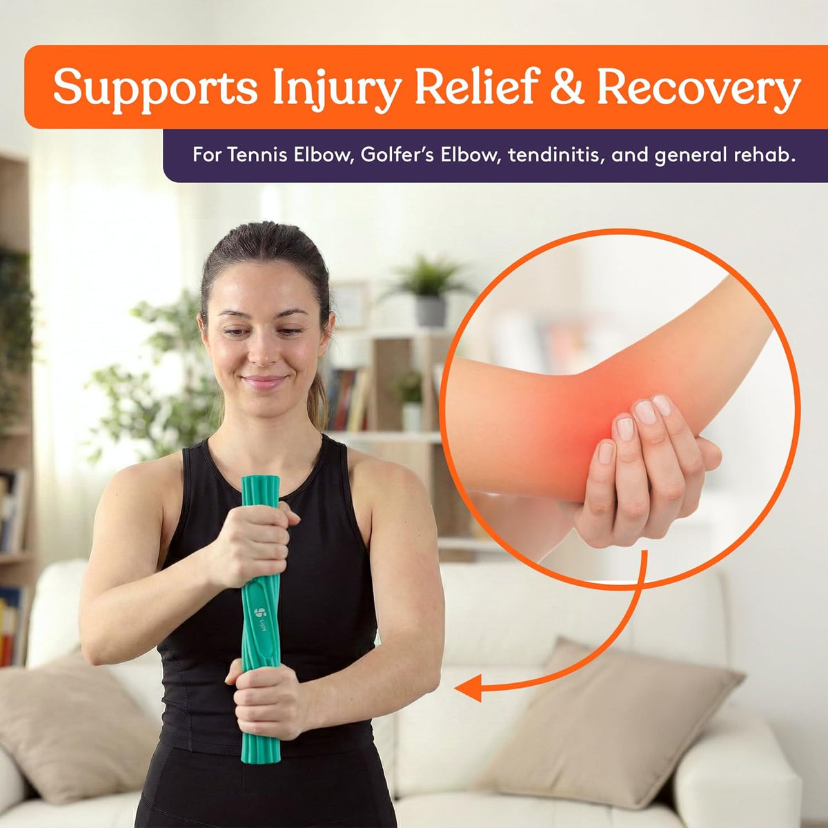Hand therapy putty and flex bar kit, view 2