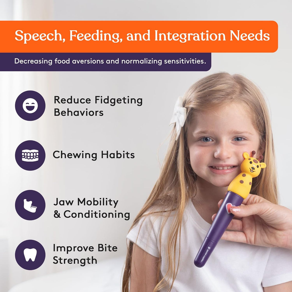 Buzz Pal vibrating oral motor tool, view 2