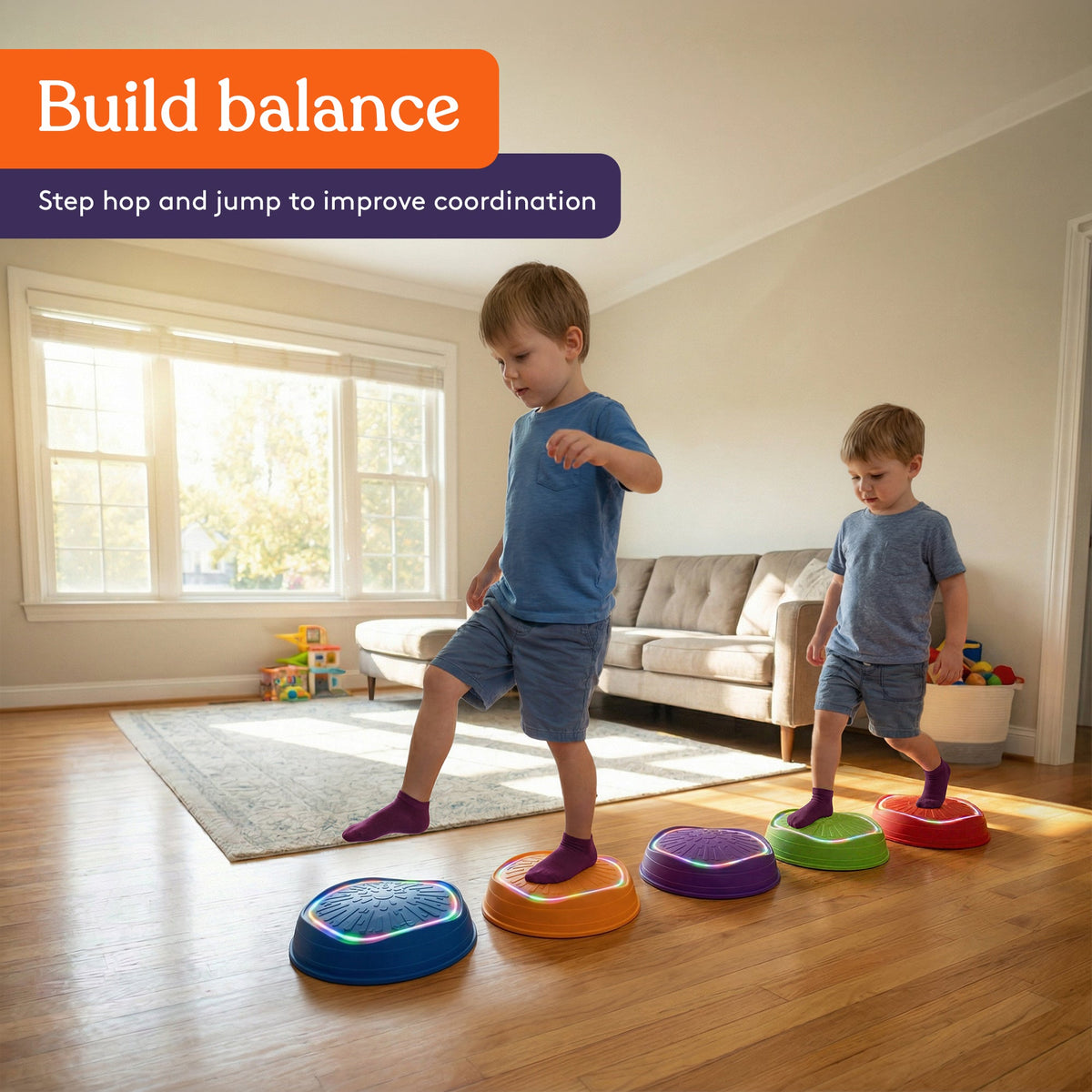 Musical LED stepping stones for kids, view 6