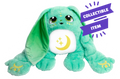 Echo, a green jumbo 5lb weighted Moon Pal plush