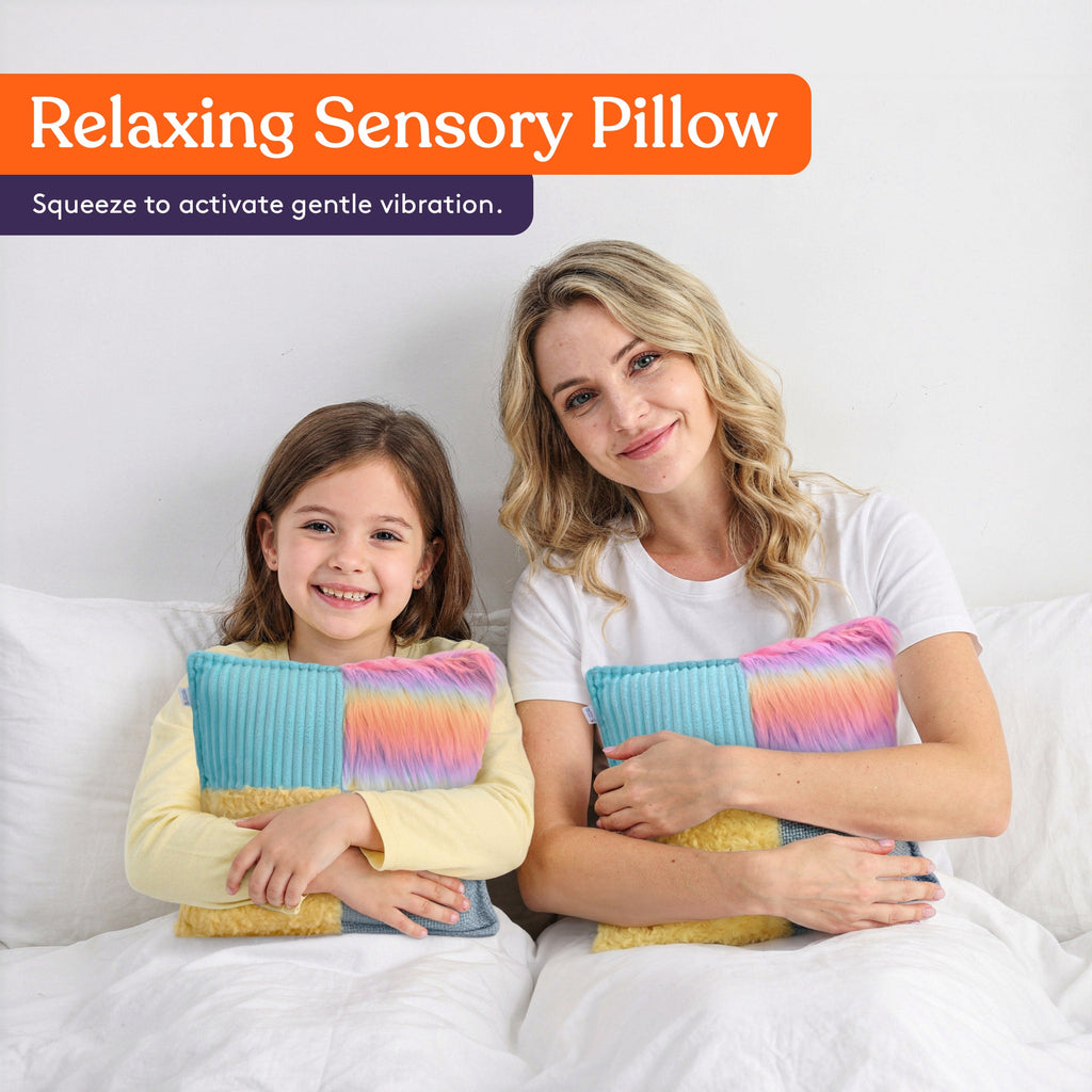 Multi-textured vibrating sensory pillow, view 4