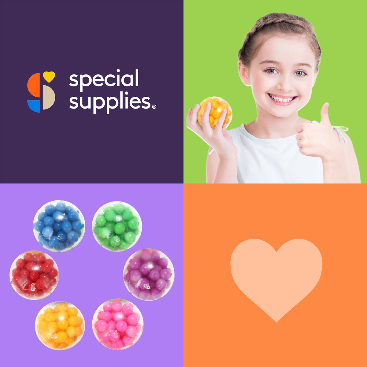 Squishy stress balls, multipack boxes