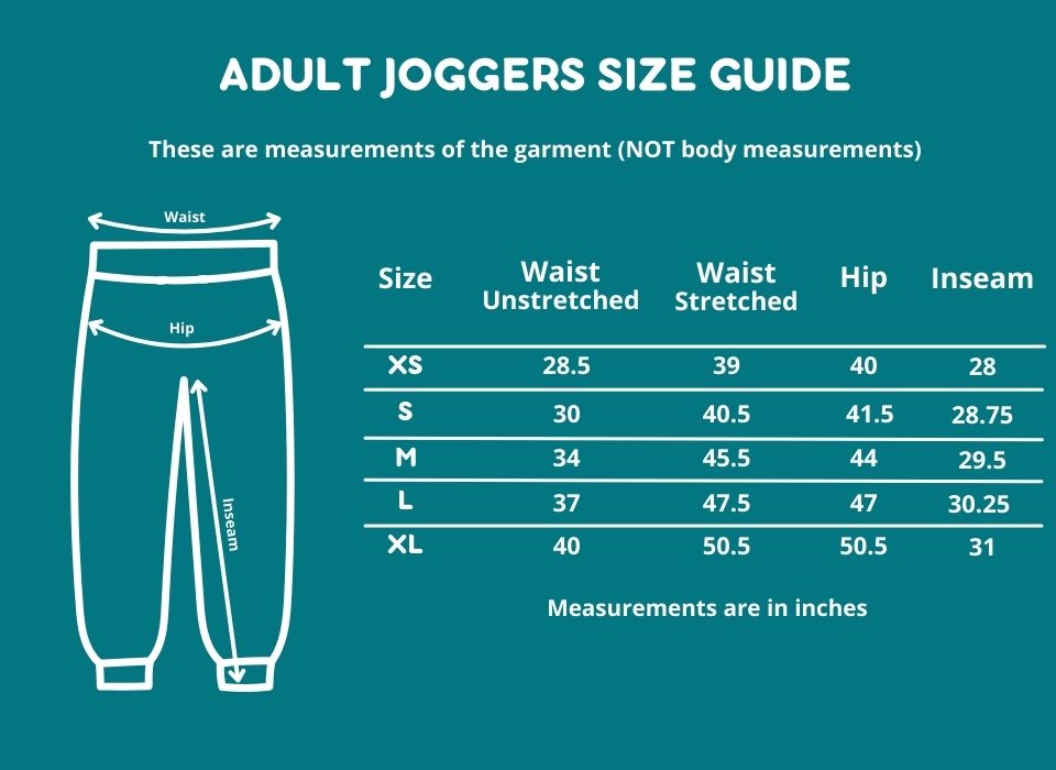 Adult sensory friendly fidget joggers, view 3