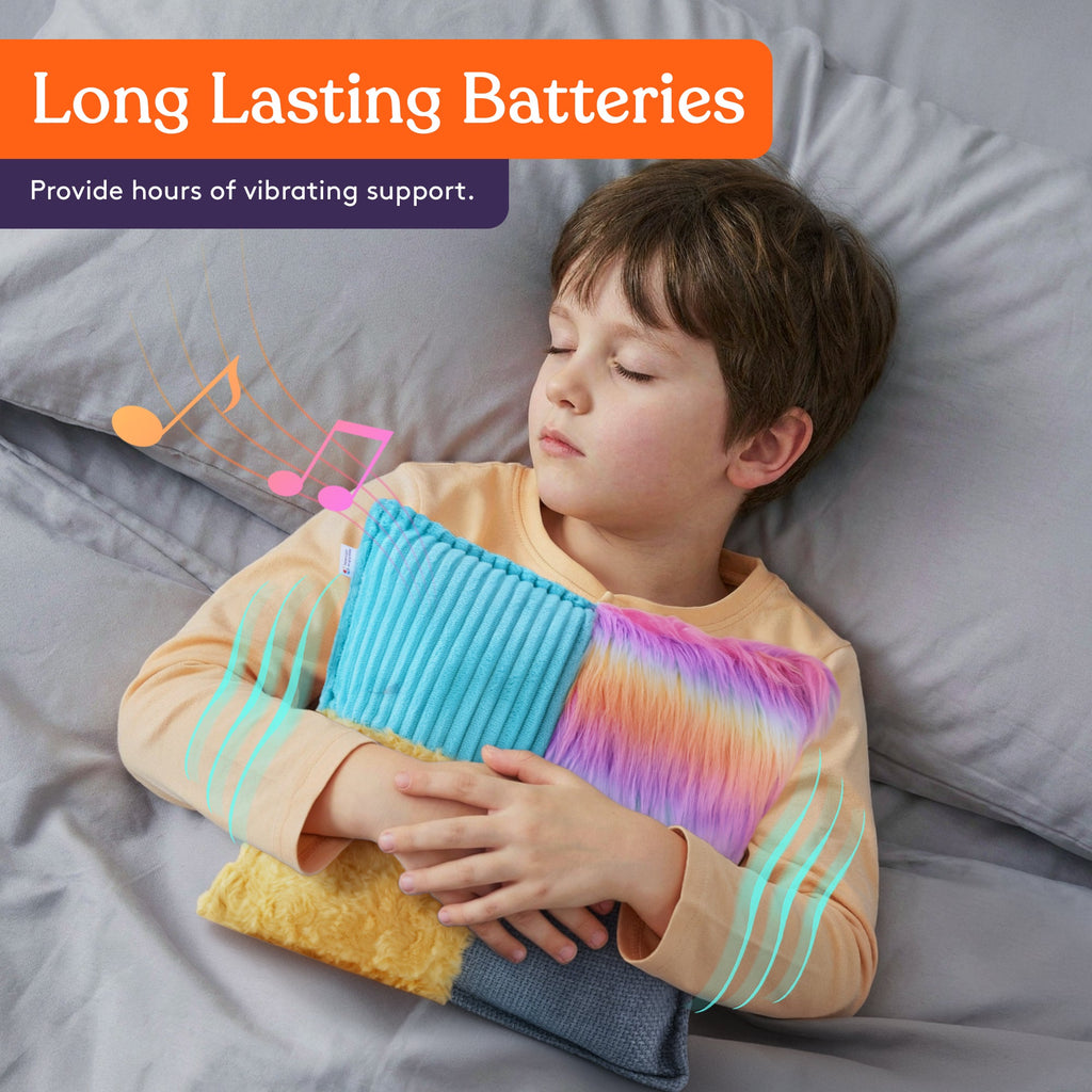 Multi-textured vibrating sensory pillow, view 6