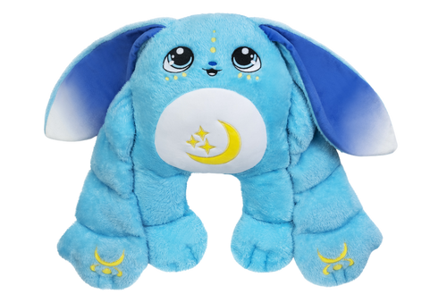 Bo, a blue 5lb weighted Moon Pal plush