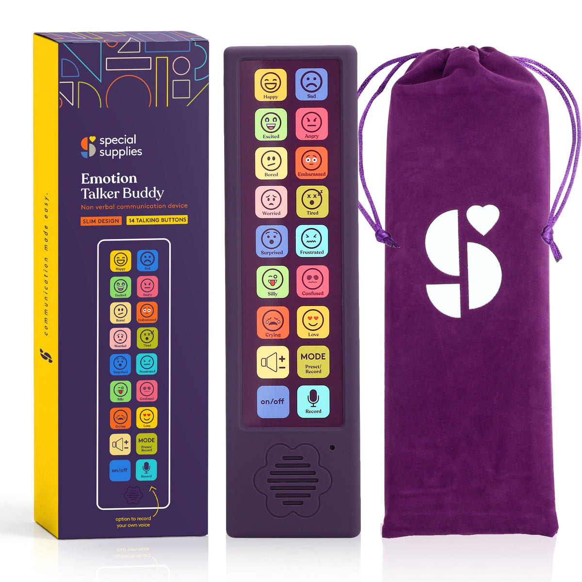 Emotions and feelings AAC Talker Buddy communication device