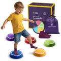 Set of 5 musical LED light-up stepping stones for kids