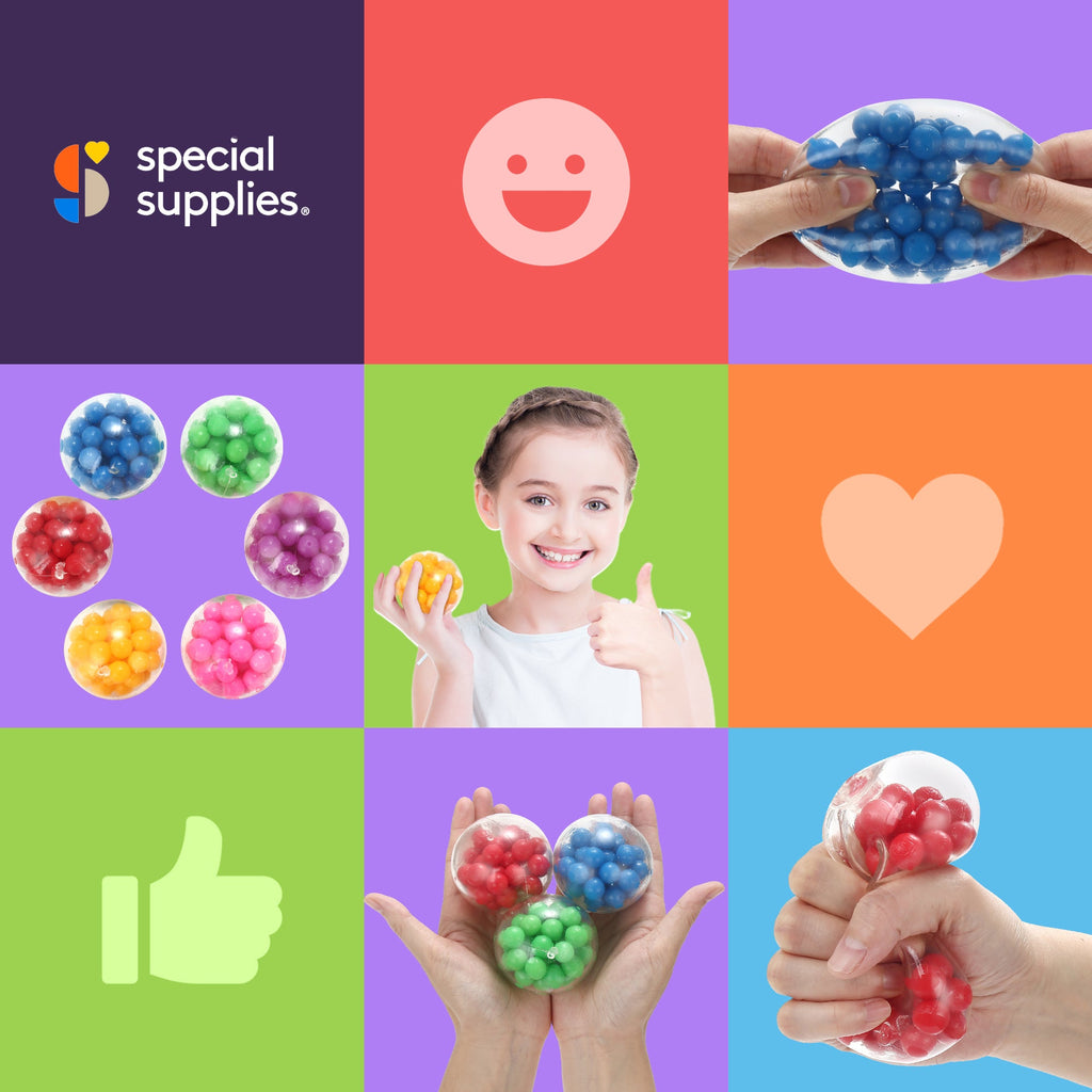 Squishy stress balls, bulk boxes