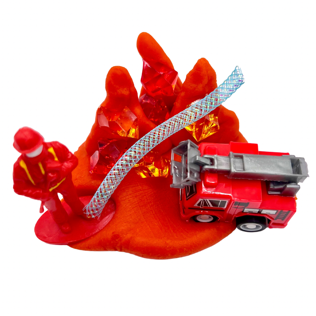 Firetruck playdough sensory kit, view 5