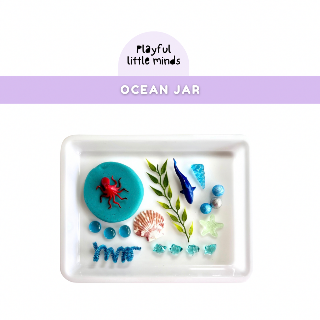 Ocean creatures playdough sensory kit, view 3