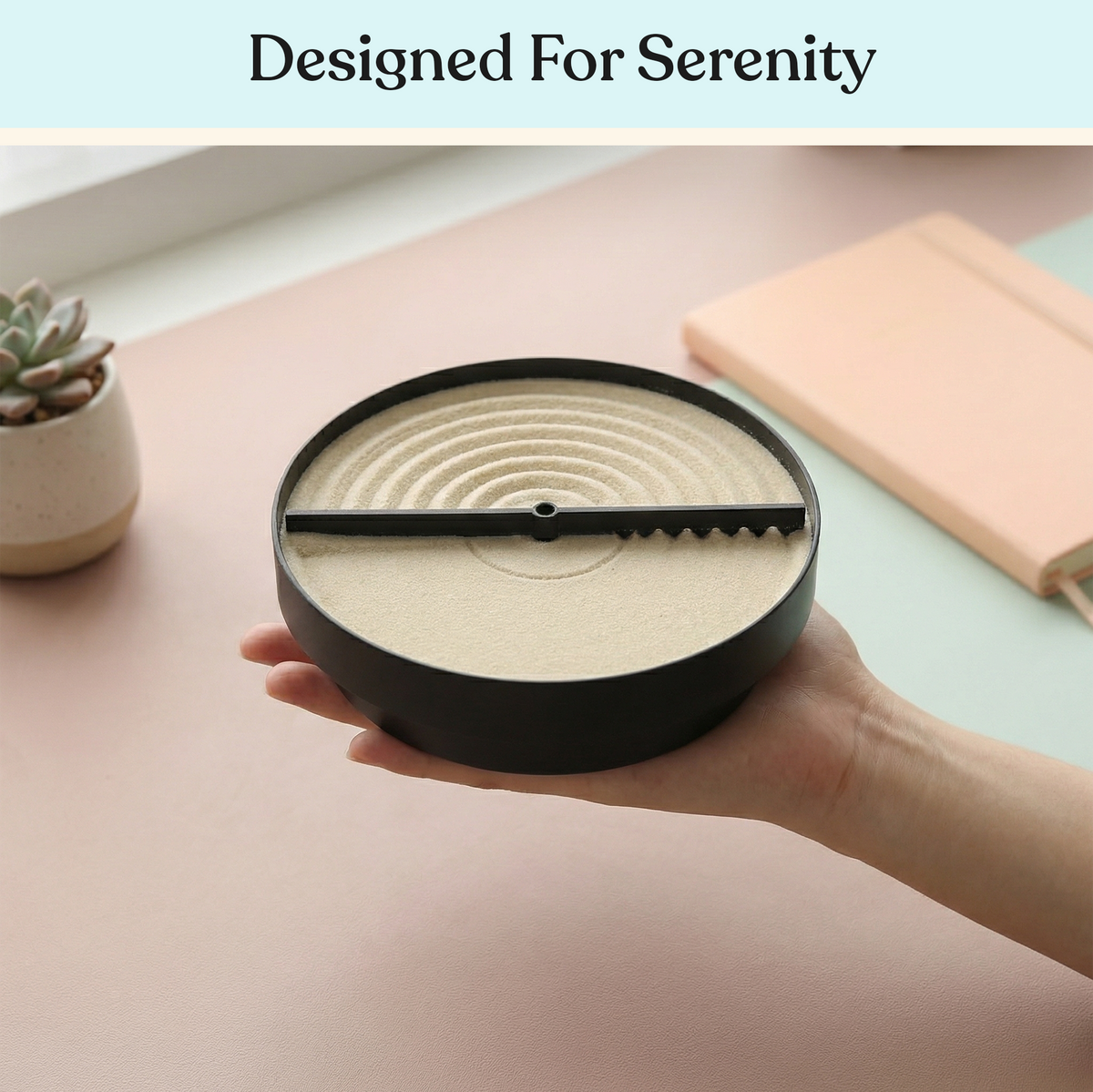 Zen garden sand spinner compact size