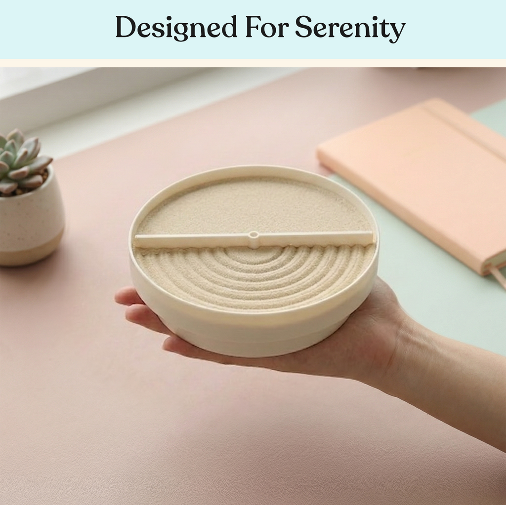Zen garden sand spinner compact size, view 15