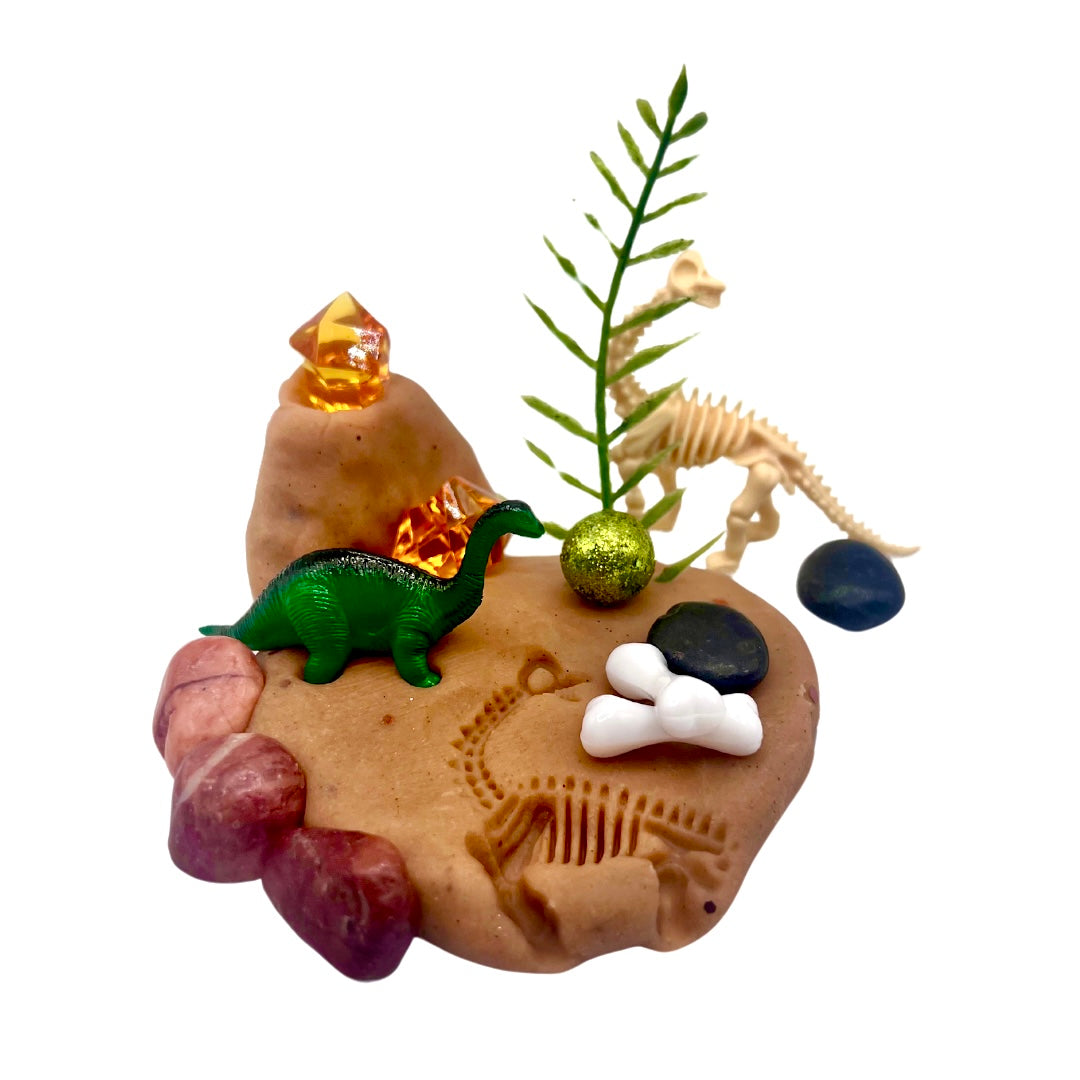 Dinosaur playdough sensory kit, view 2