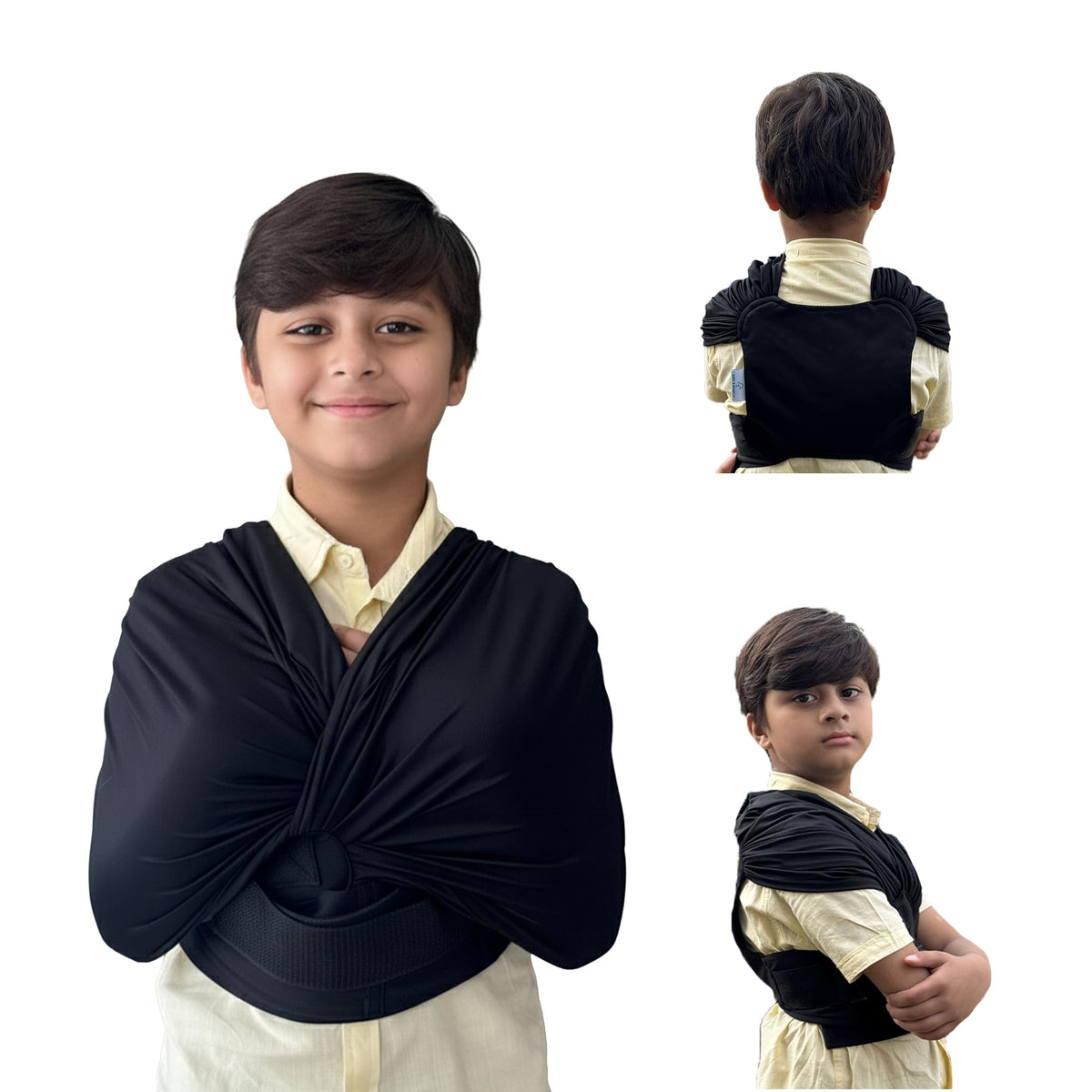 Wearable Hug compression vest by Abby & Noah Co. in black