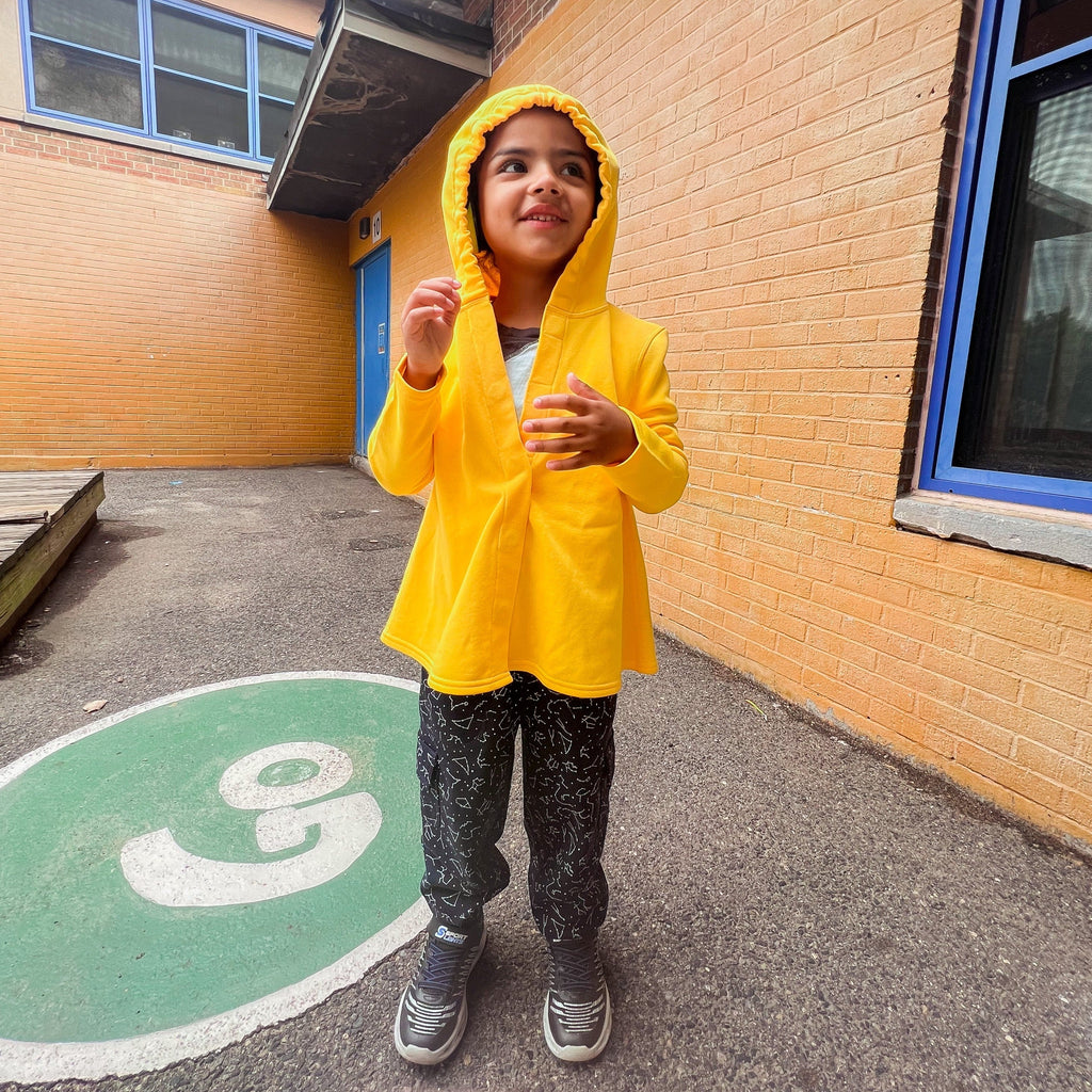 Sensory friendly magnetic closure hoodie, view 2