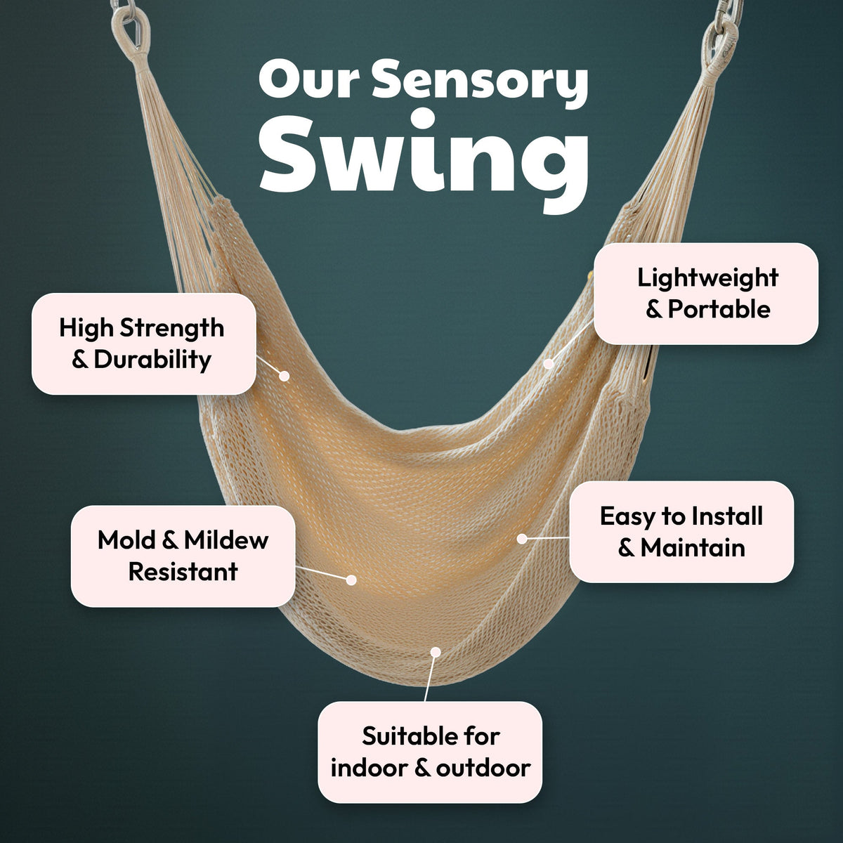 Therapist-designed sensory swing, view 4