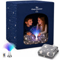 Blackout sensory tent for kids with fiber optic lamp and glow-in-the-dark blanket