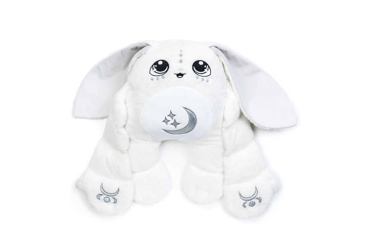 Snowball weighted Moon Pal, front view
