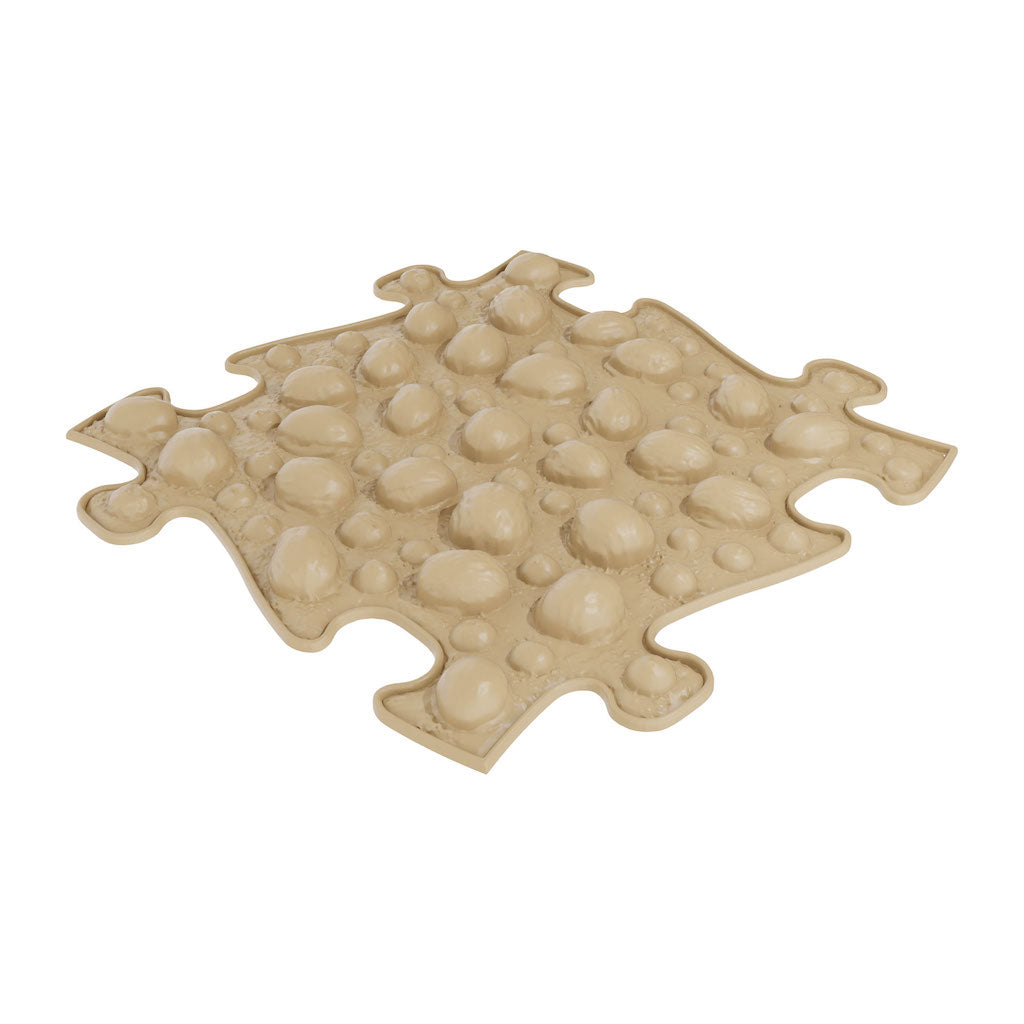 Nuts sensory play mat, firm, in beige