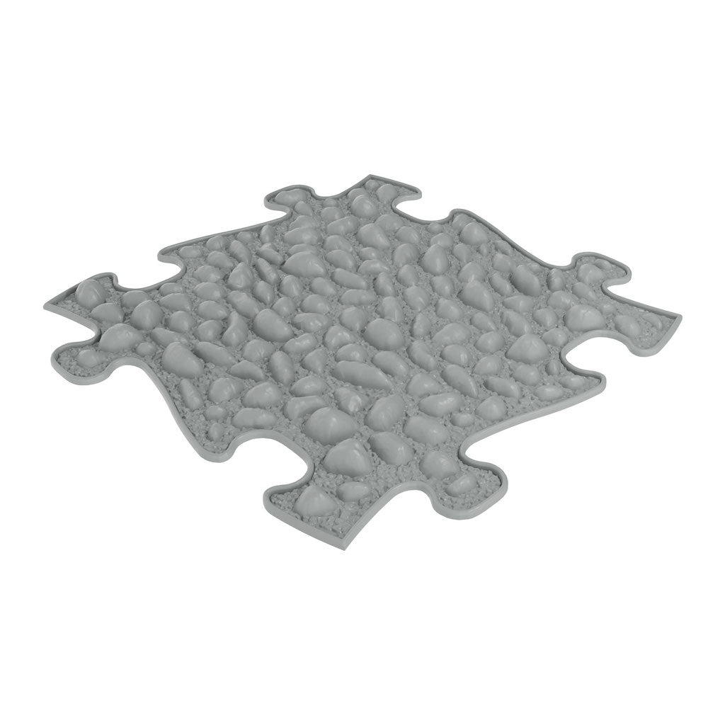 Pebbles sensory play mat, firm, in graphite