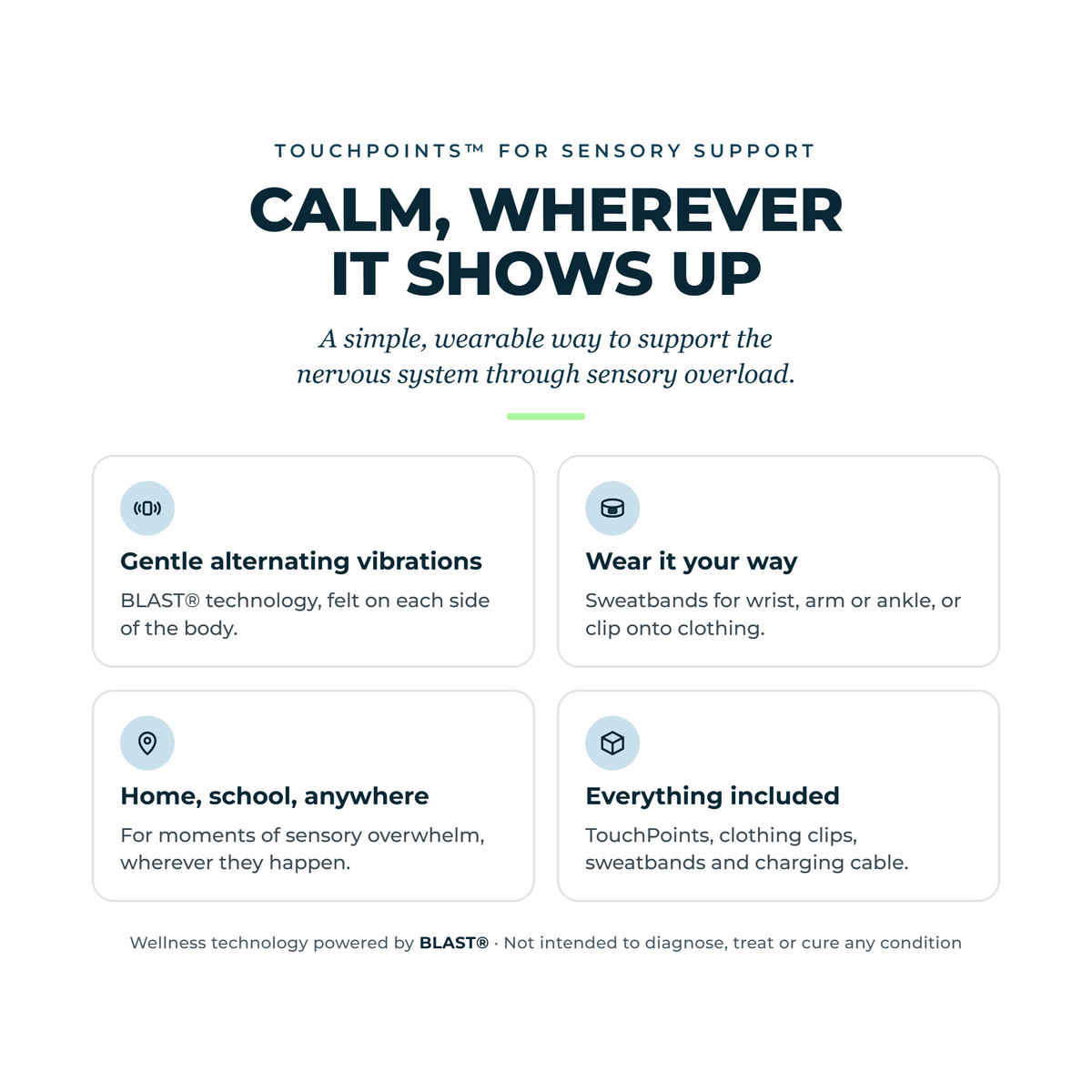 TouchPoints for Sensory Support highlights graphic