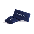 TouchPoints zippered sweatbands, a pair of navy wristbands that hold TouchPoints devices