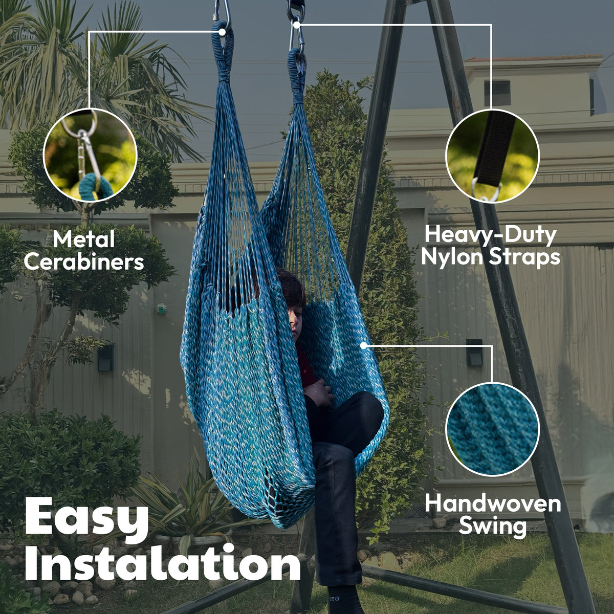 Therapist-designed outdoor sensory swing, view 7