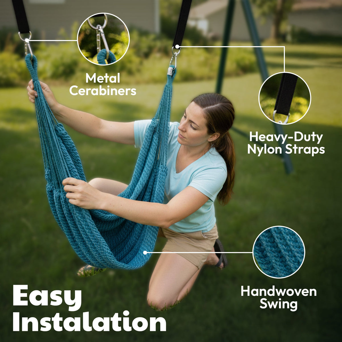 Therapist-designed outdoor sensory swing, view 3