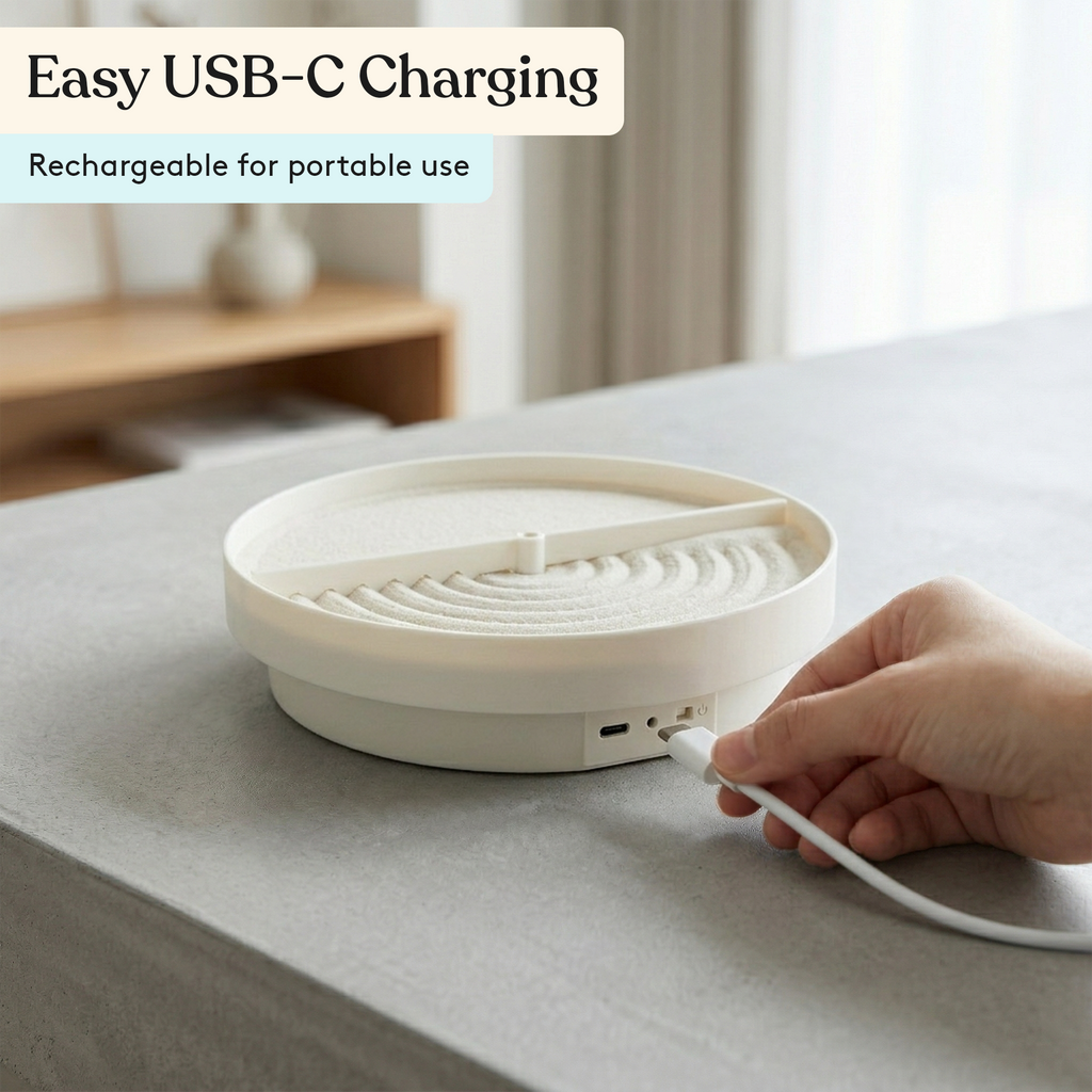Zen garden sand spinner USB-C charging, view 18