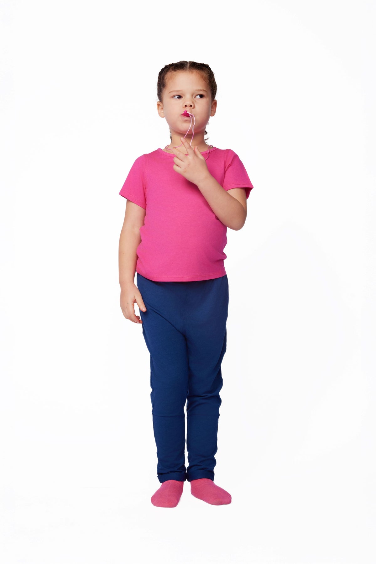 Everyday sensory friendly kids jogger in navy, view 2