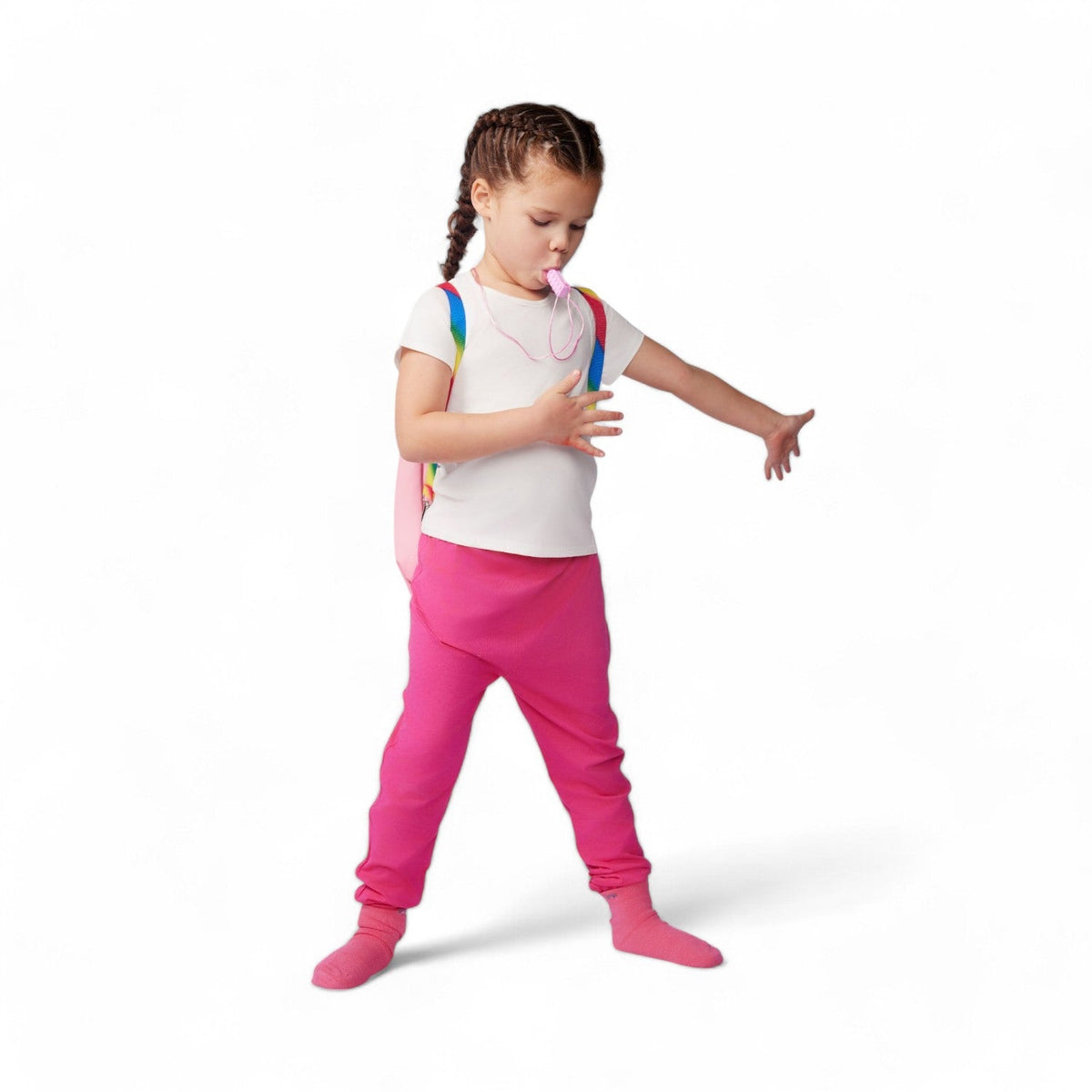 Everyday sensory friendly kids jogger in playful pink
