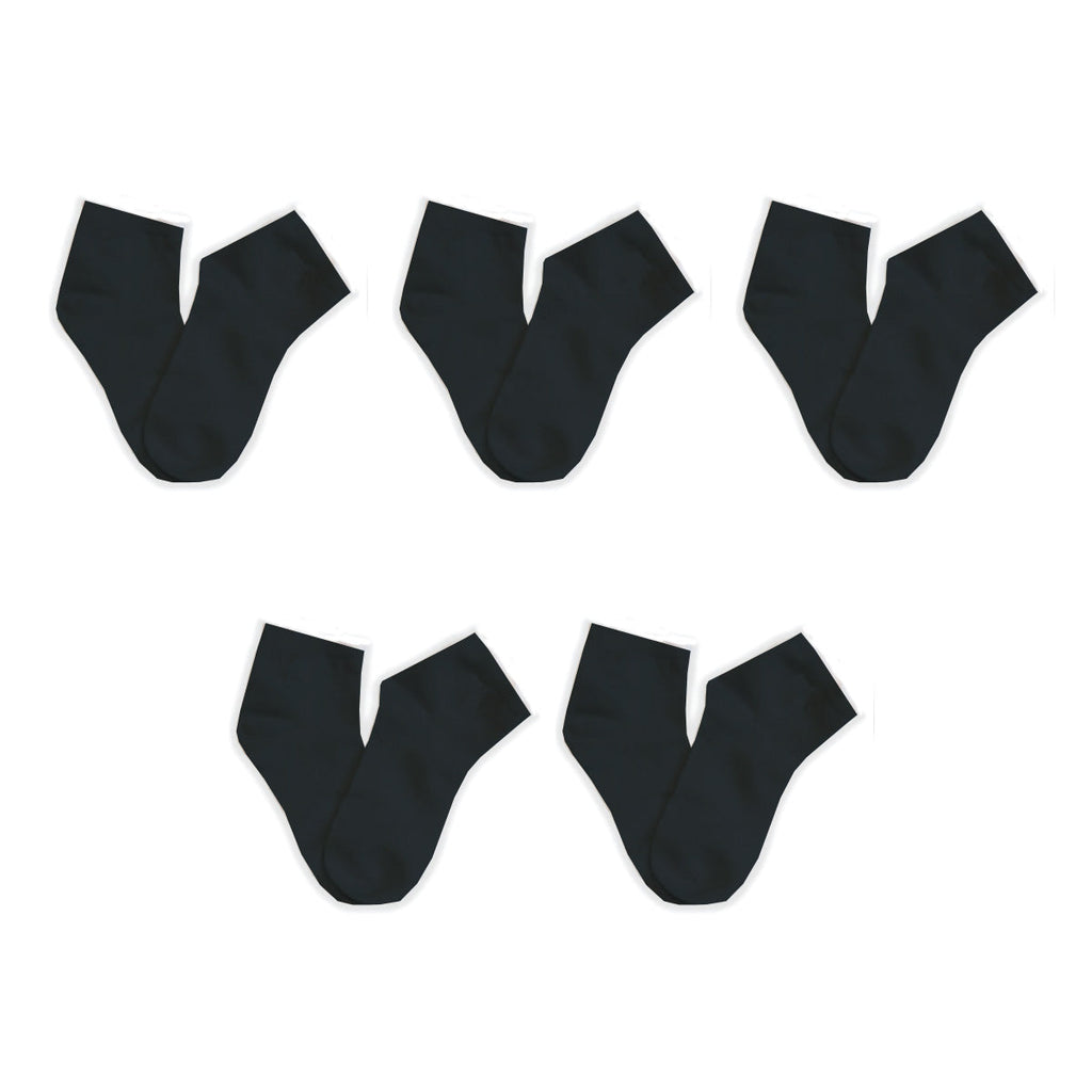 SmoothToe sensory ankle socks, 5 pack in black