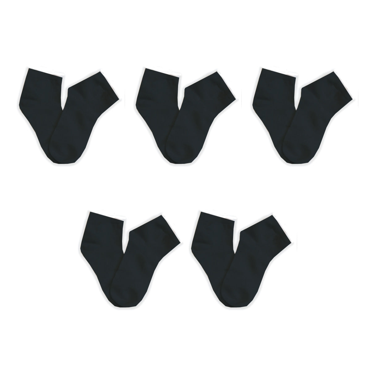 SmoothToe sensory ankle socks, 5 pack in black