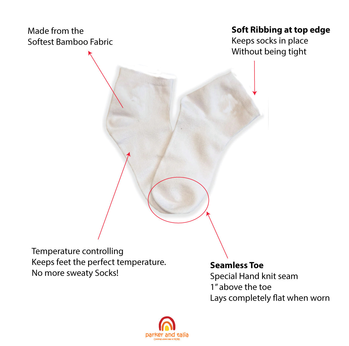 SmoothToe sensory ankle socks features graphic