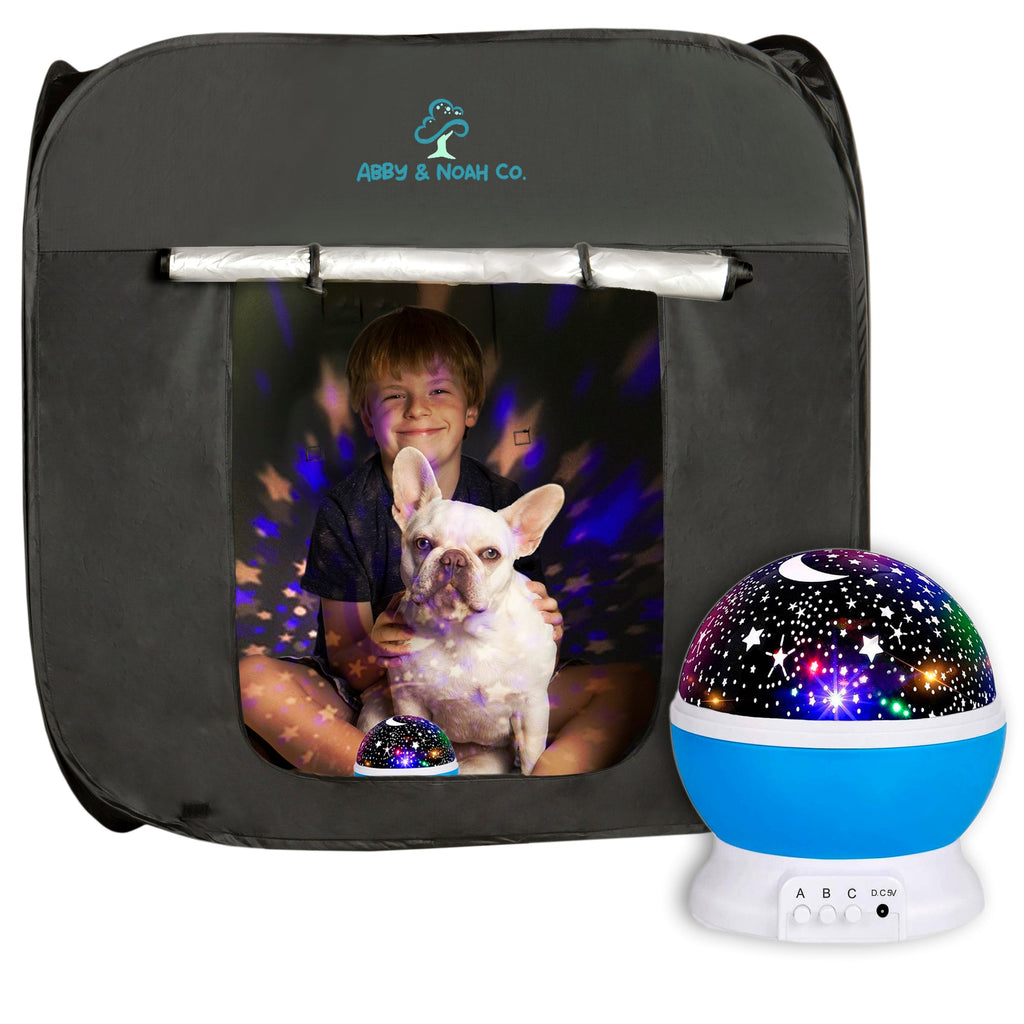 Sensory blackout tent with galaxy projector, view 8