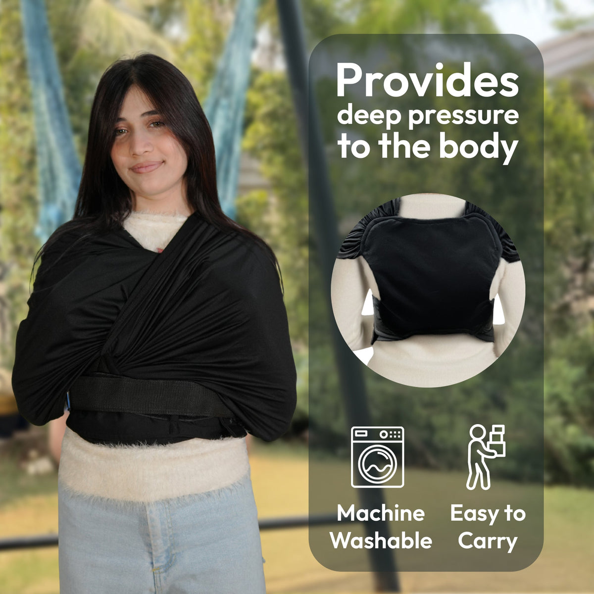 Wearable Hug compression vest, size large, view 2