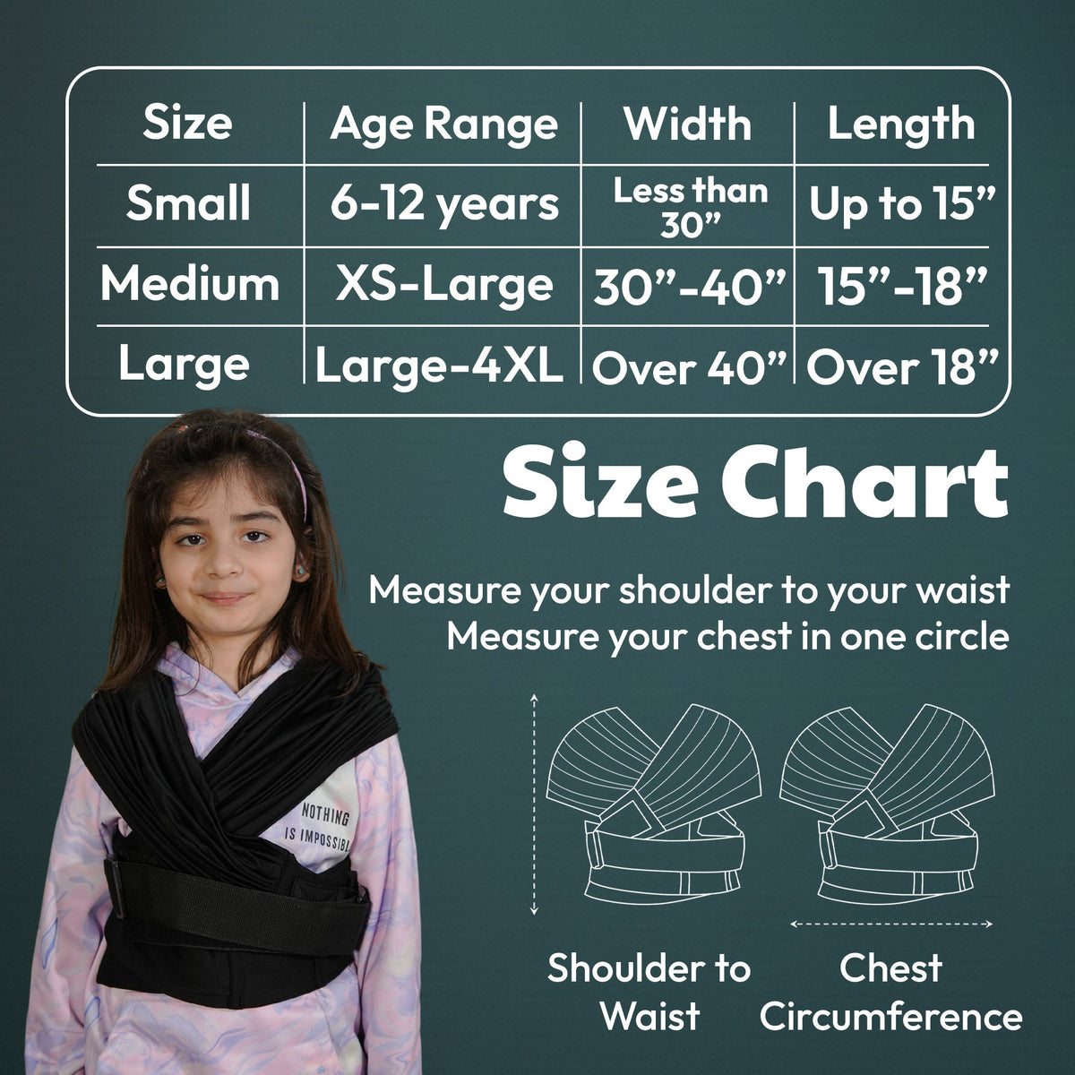 Wearable Hug compression vest, size small, view 2