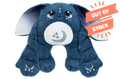 Orion, a deep blue 5lb weighted Moon Pal plush