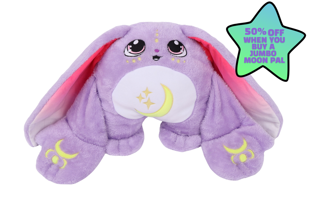 Opal Jr., a kid-sized 2.5lb weighted Moon Pal plush