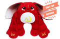 Rooster, a red 5lb weighted Moon Pal plush